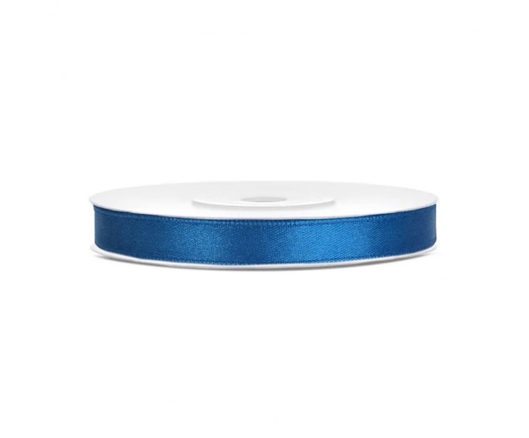 Fita de cetim azul 6mm