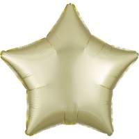 Balão Estrela Acetinado Amarelo