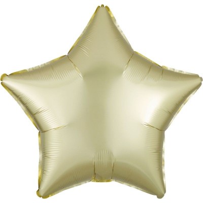 Balão Estrela Acetinado Amarelo