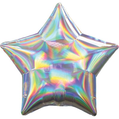 Balão Estrela Iridescente Balão Estrela Iridescente