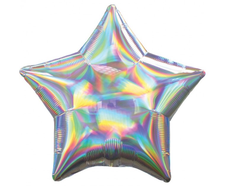 Balão Estrela Iridescente