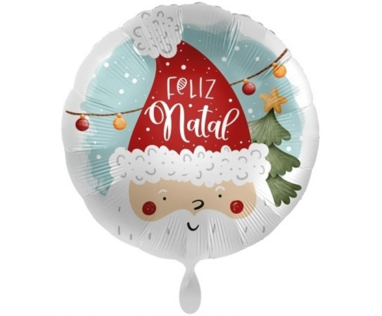 Balão Feliz Natal Pai Natal