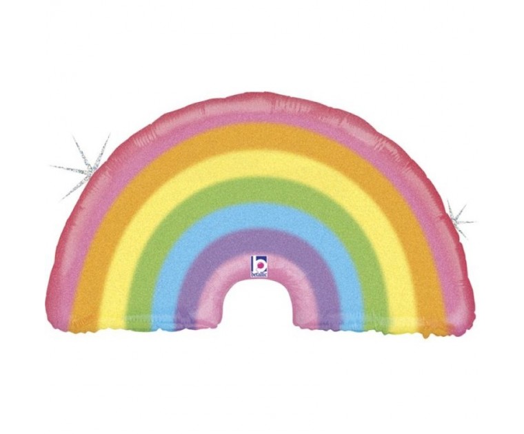 Balão Foil Arco Íris Holográfico