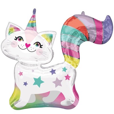 Balão Foil Gato Unicórnio