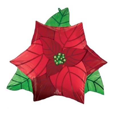 Balão Foil POINSETTIA 66cms