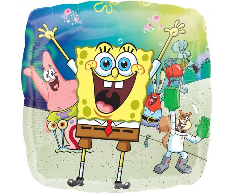 Balão Foil Quadrado SpongeBob