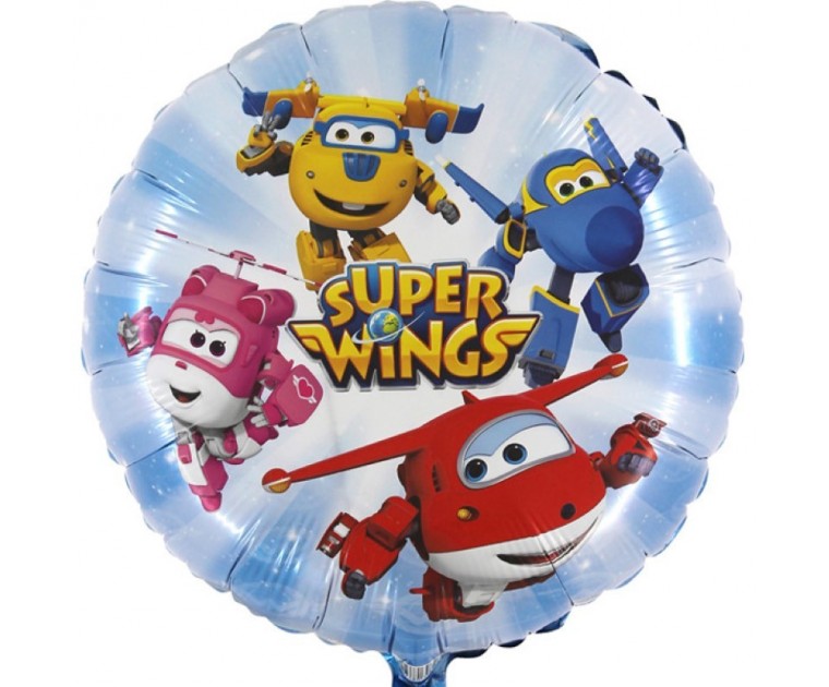 Balão Foil Super Wings 45 cms