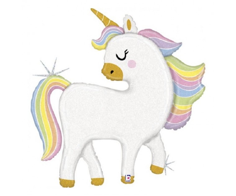 Balão Foil Unicórnio Glitter