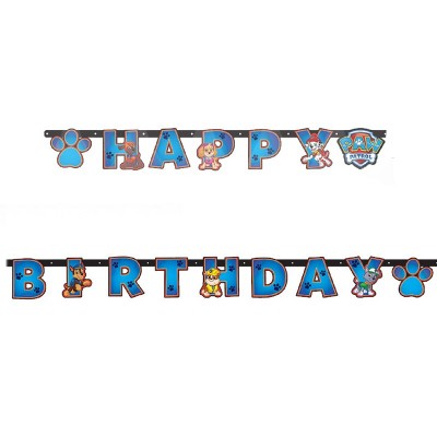 Banner Happy Birthday Patrulha Pata