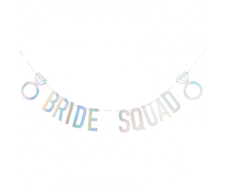 Banner Iridiscente BRIDE SQUAD Banner Iridiscente BRIDE SQUAD