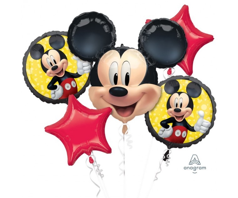 Bouquet 5 Balões Mickey Mouse