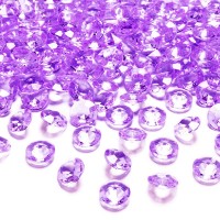 Confetis Decorativos Mesa Diamante Lilás