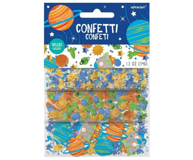 Confetis Tema Espaço