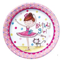 Pratos Bailarina 23cms