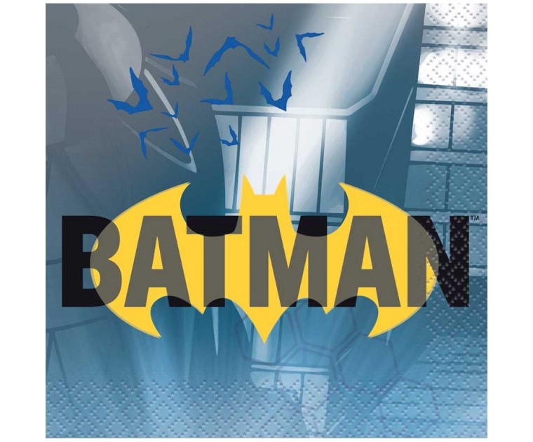 Pack 16 Guardanapos Pequenos Batman