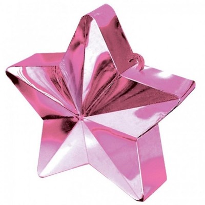 Peso Balões Estrela Rosa