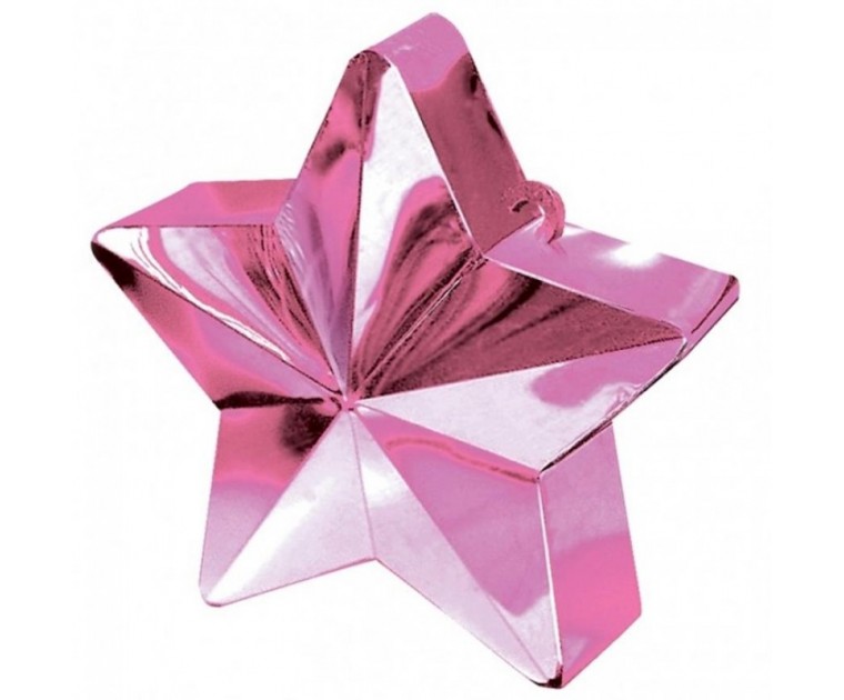 Peso Balões Estrela Rosa