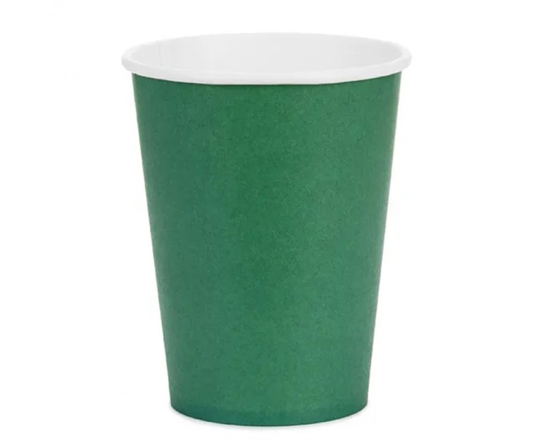6 Copos Verde Escuro