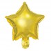 25 Balões Foil Estrela Dourados 25 cms