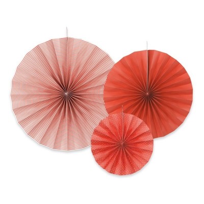 3 Rosetas Padrão Vermelho