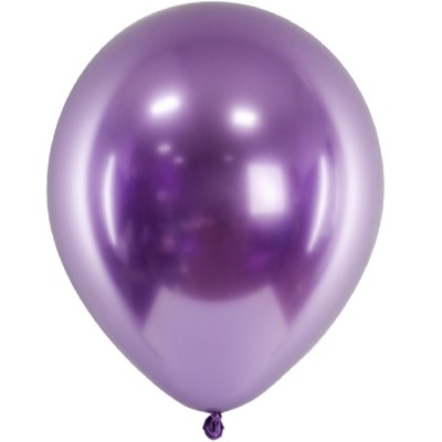 10 Balões Glossy Violeta