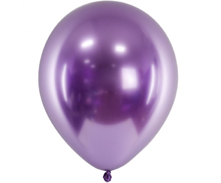 10 Balões Glossy Violeta