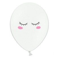 6 Balões Olhos Smiley 30 cms