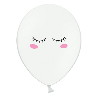 6 Balões Olhos Smiley 30 cms
