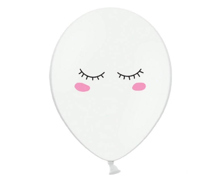 6 Balões Olhos Smiley 30 cms