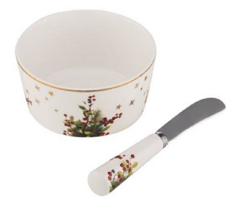 Taça c/ espalhador 11cm Natal