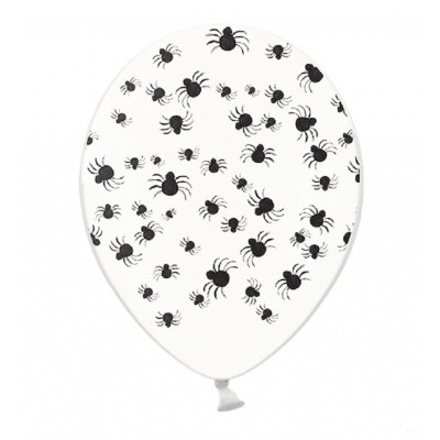 Balão Transparentes 30 cms com Aranhas***