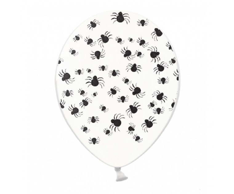 Balão Transparentes 30 cms com Aranhas***
