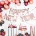 6 Chapéus de Festa Rose Gold