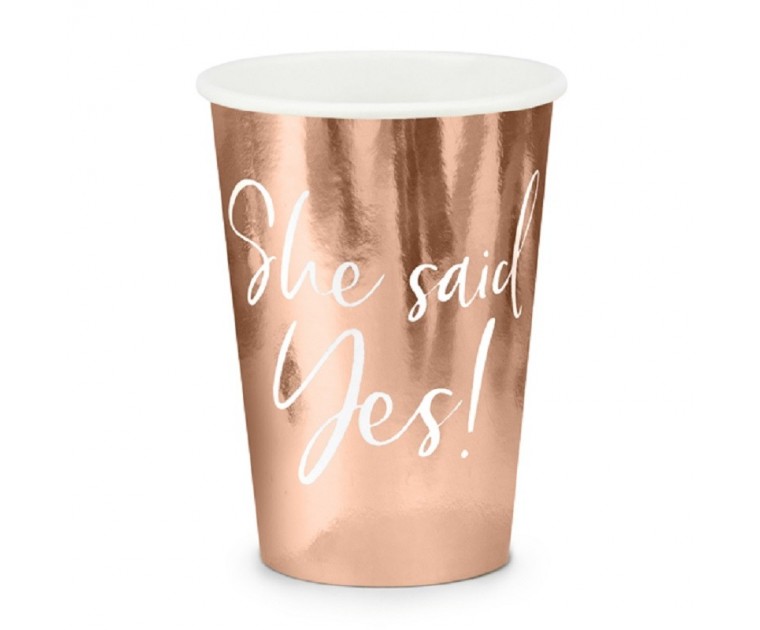 6 Copos She said yes! rose gold 220ml 6 Copos She said yes! rose gold 220ml