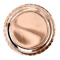Pratos Redondos Rose Gold