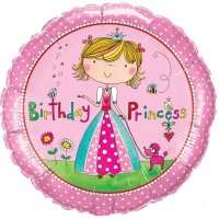 Balão Rosa Birthday Princess