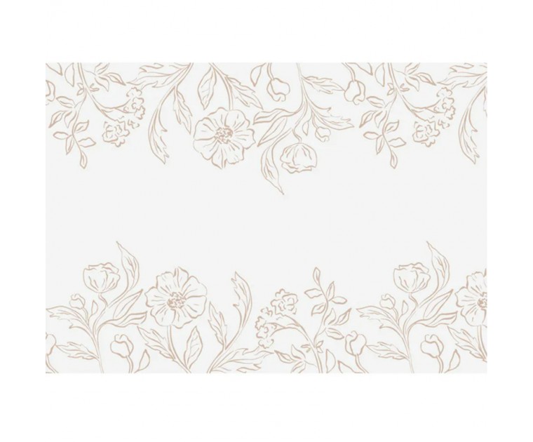 Table Runner Branca Ornamentada