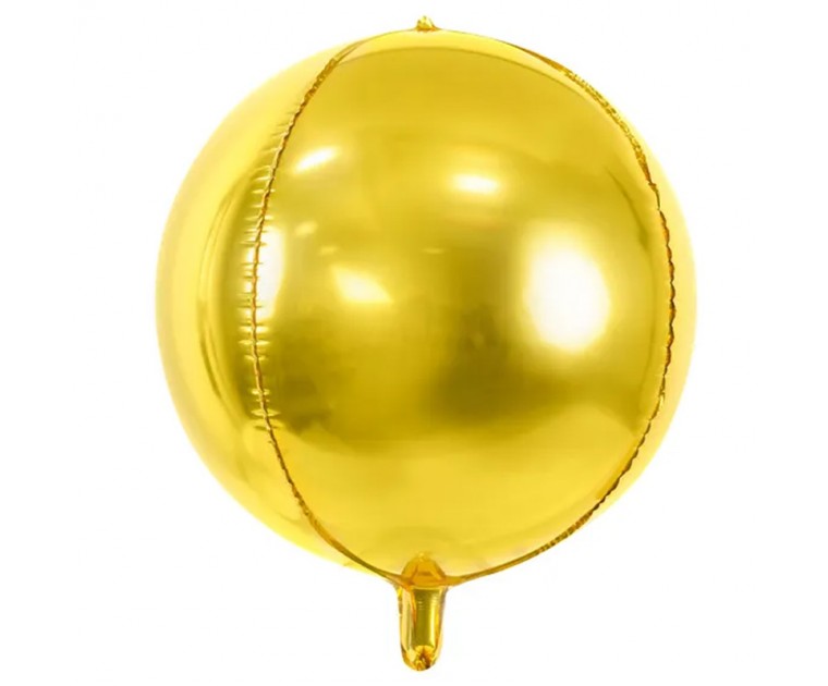 Balão Foil Bola Dourado 40 cms