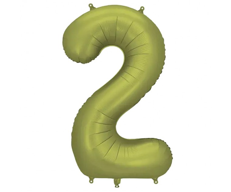 Balão Número Olive 86cms