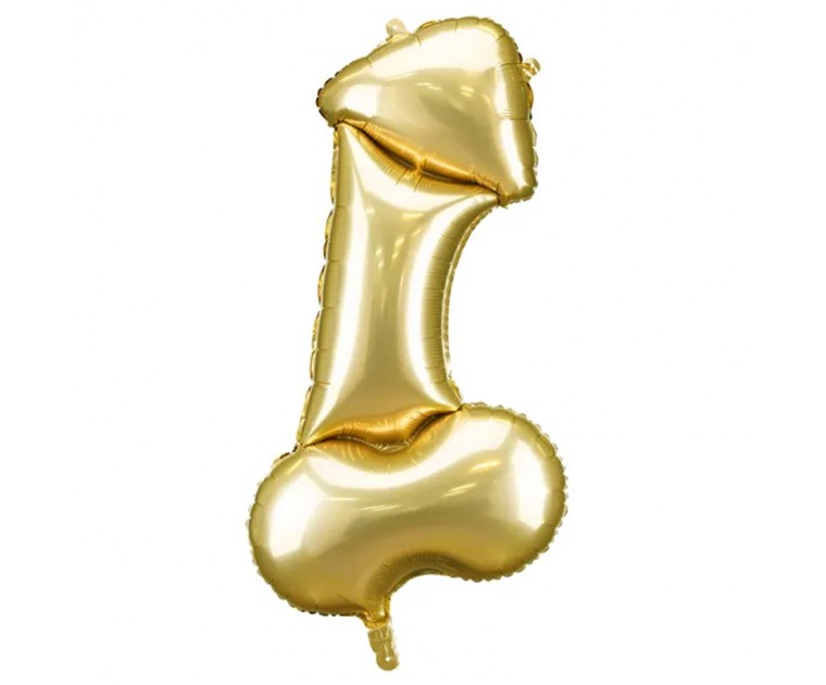 Balão Pénis Dourado
