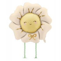 Balão Foil Flor Bege