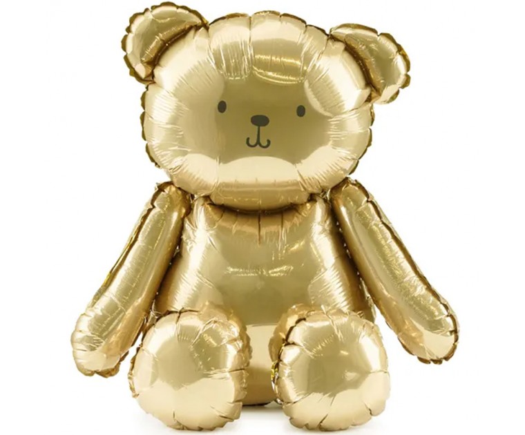Balão Foil Ursinho Dourado Sentado