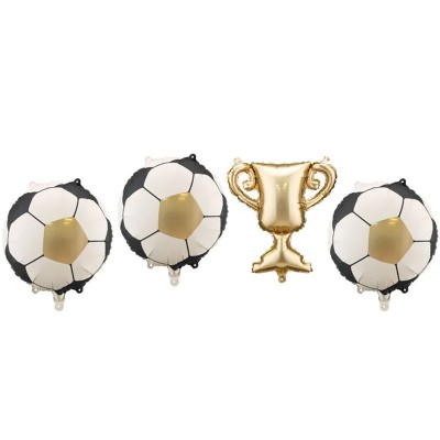 Grinalda Troféu com Bolas Futebol Enchimento Ar