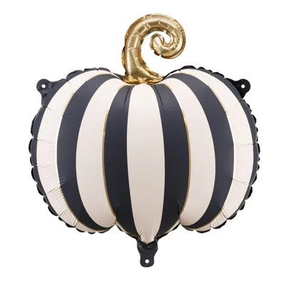 Balão abóbora 3D Listada