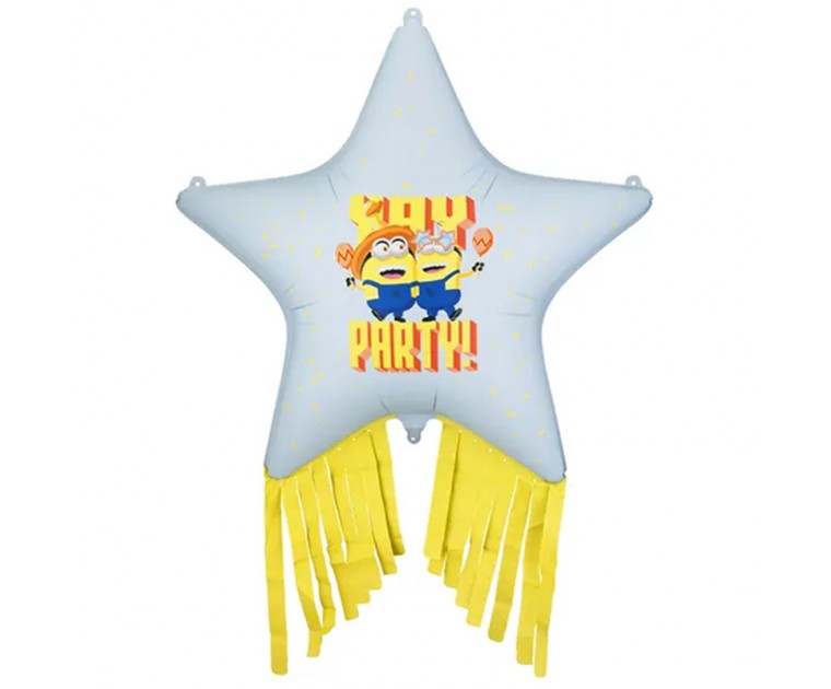 Balão Estrela Minions c/ Tassel