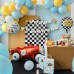 Balão Carros de Corrida Happy Birthday