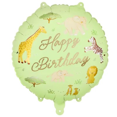 Balão Happy Birthday Safari