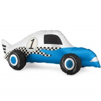 Balão Carro Corrida Azul