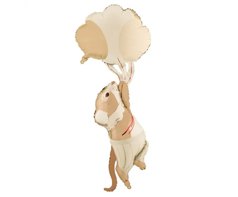 Balão Foil Rato c/ Balões