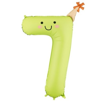 Balão Foil  Nº7 Verde